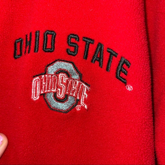 Ohio State OSU Red Fleece Quarter Zip Pullover - Picture 10 of 10